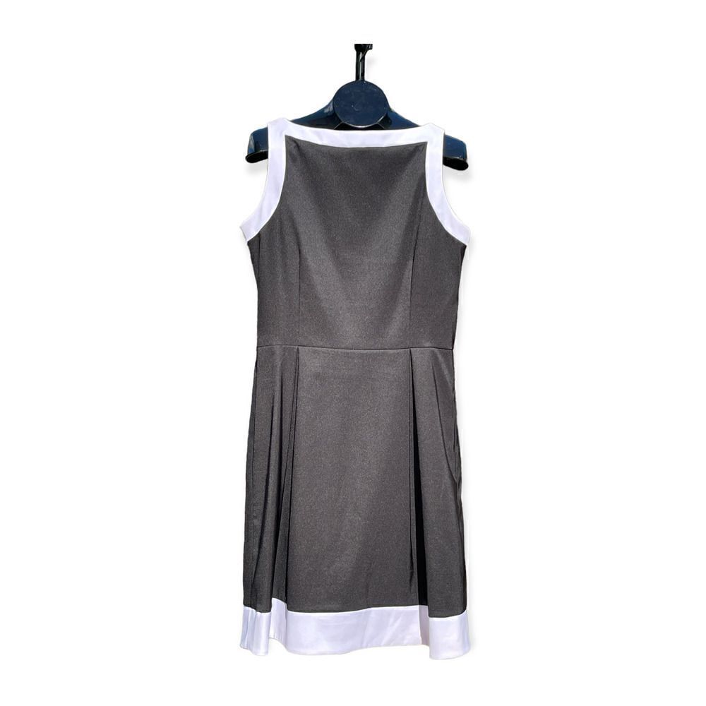 White House Black Market Sleeveless Pleated Modest Mini Size 14
